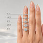 LAB Round Cut Engagement Rings