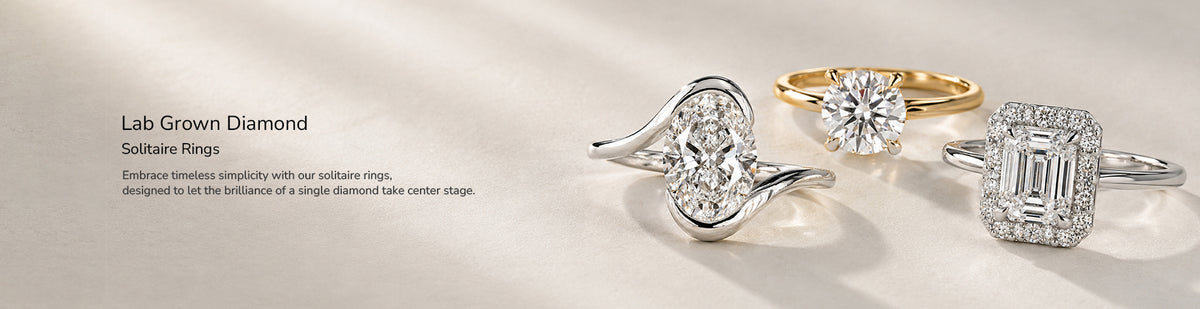 Lab Grown Diamond Solitaire Engagement Rings
