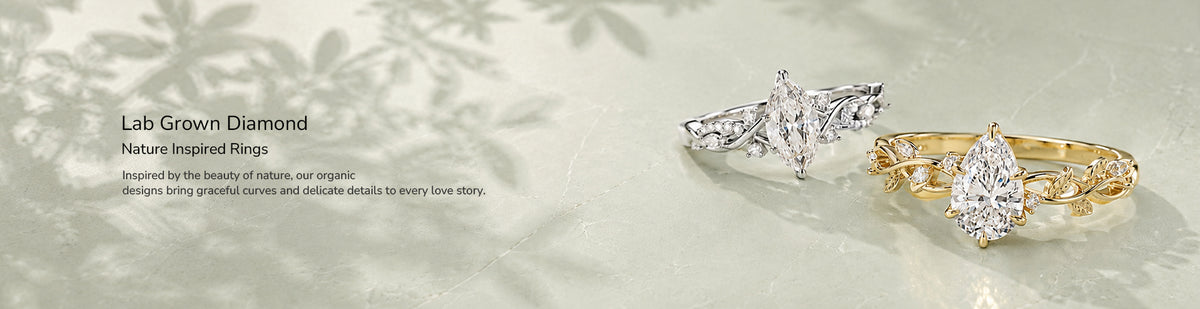 Lab Grown Diamond Nature Inspired Engagement Rings