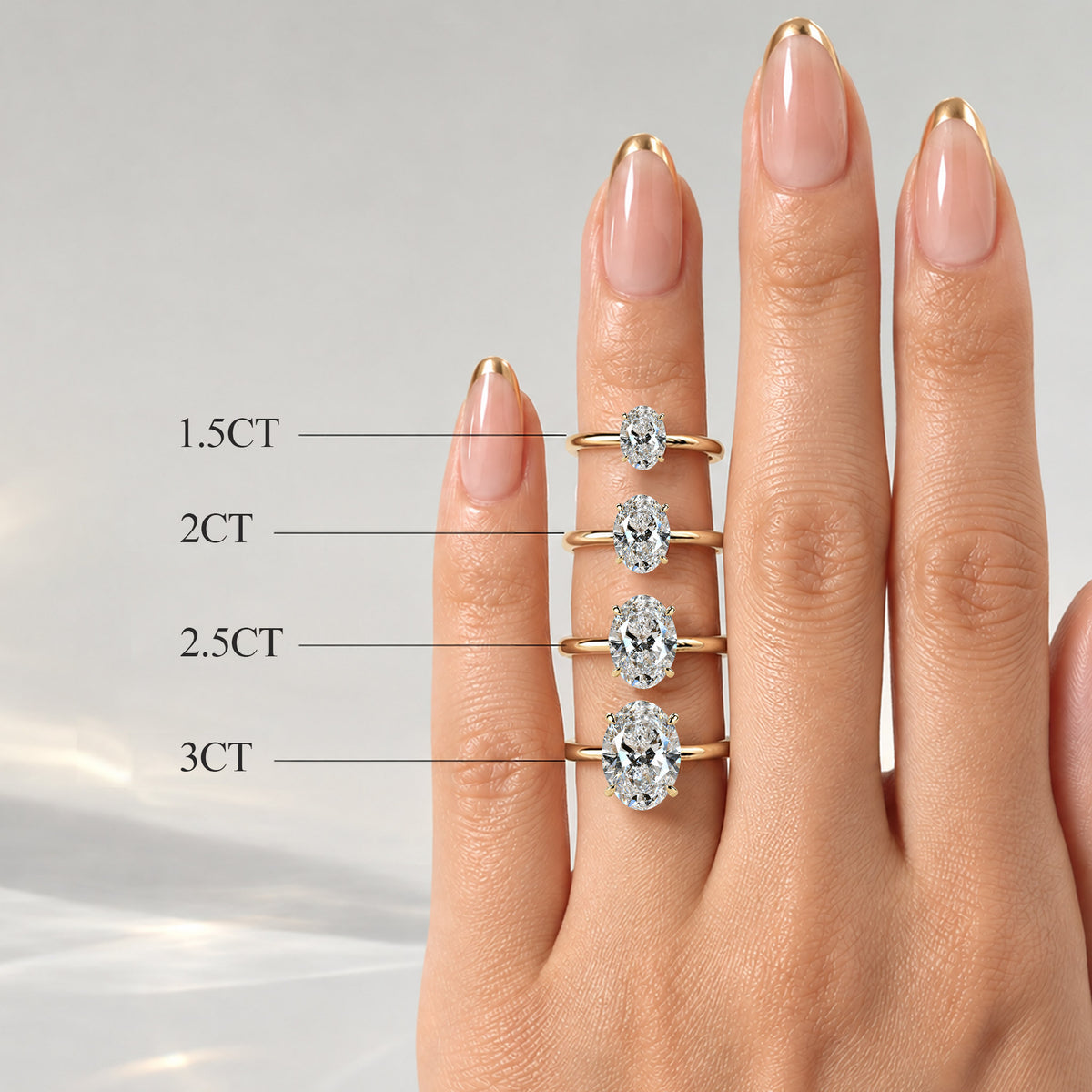 Classic Oval Cut Lab Grown Diamond Hidden Halo Basket Polished Engagement Ring With Round Cut Accent Stones#MCERL0049