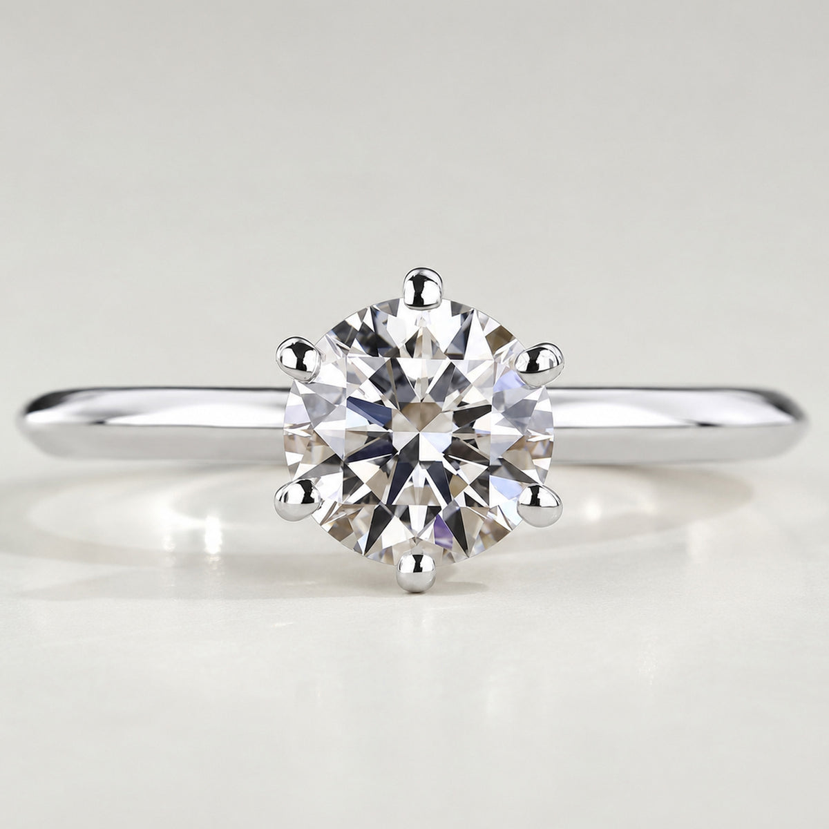 Hidden Halo Design Round Cut Lab Grown Diamond Center Stone Engagement Ring With Round Cut Accent Stones #MCERL0133