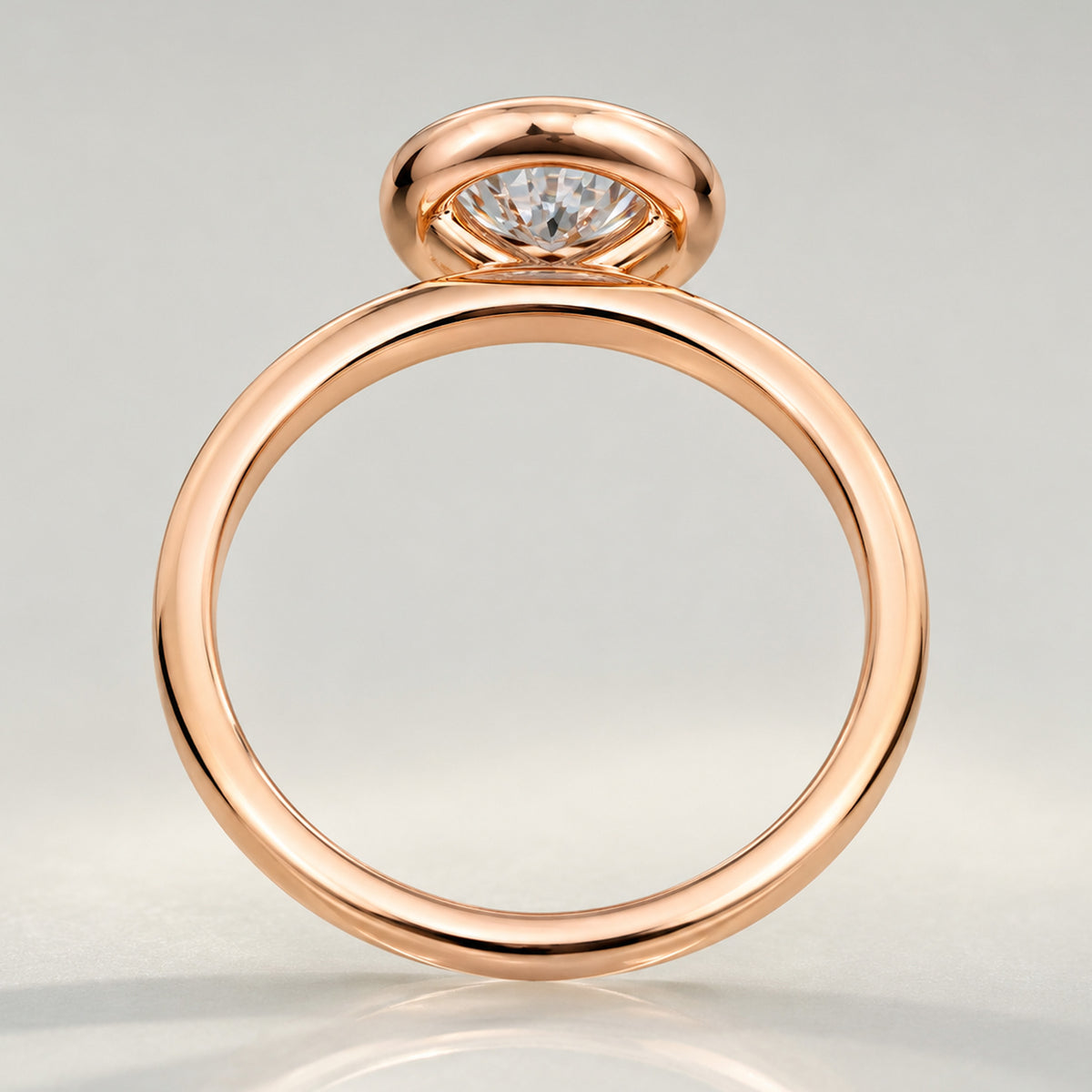 Modern Halo Design Round Cut Lab Grown Diamond Engagement Rings With Round Cut Accent Stones #MCERL0203
