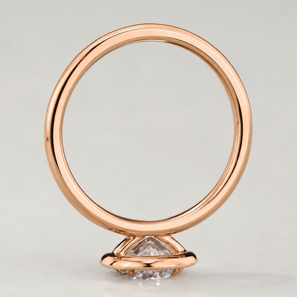 Modern Halo Design Round Cut Lab Grown Diamond Engagement Rings With Round Cut Accent Stones #MCERL0203