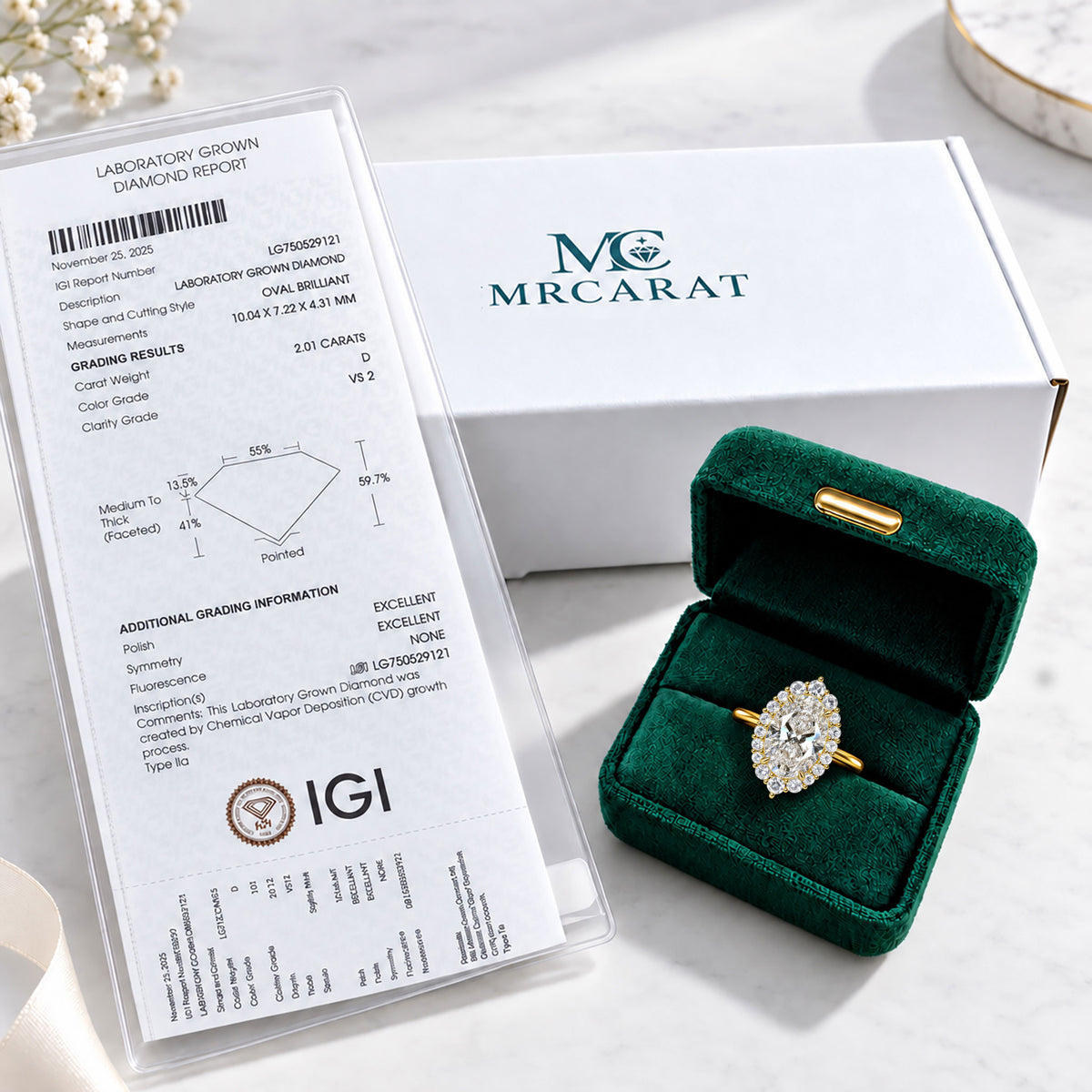 Halo Vintage Design Oval Cut Lab Grown Diamond Cathedral Basket Tapered Shank Engagement Rings With Round Cut Accent Stones #MCERL0299