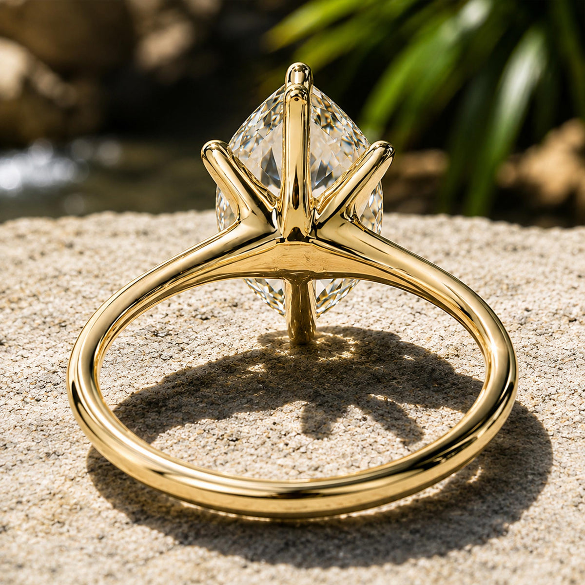 Minimalist Design Dutch Hexagon Cut Moissanite Center Stone Engagement Ring #MCERM0002