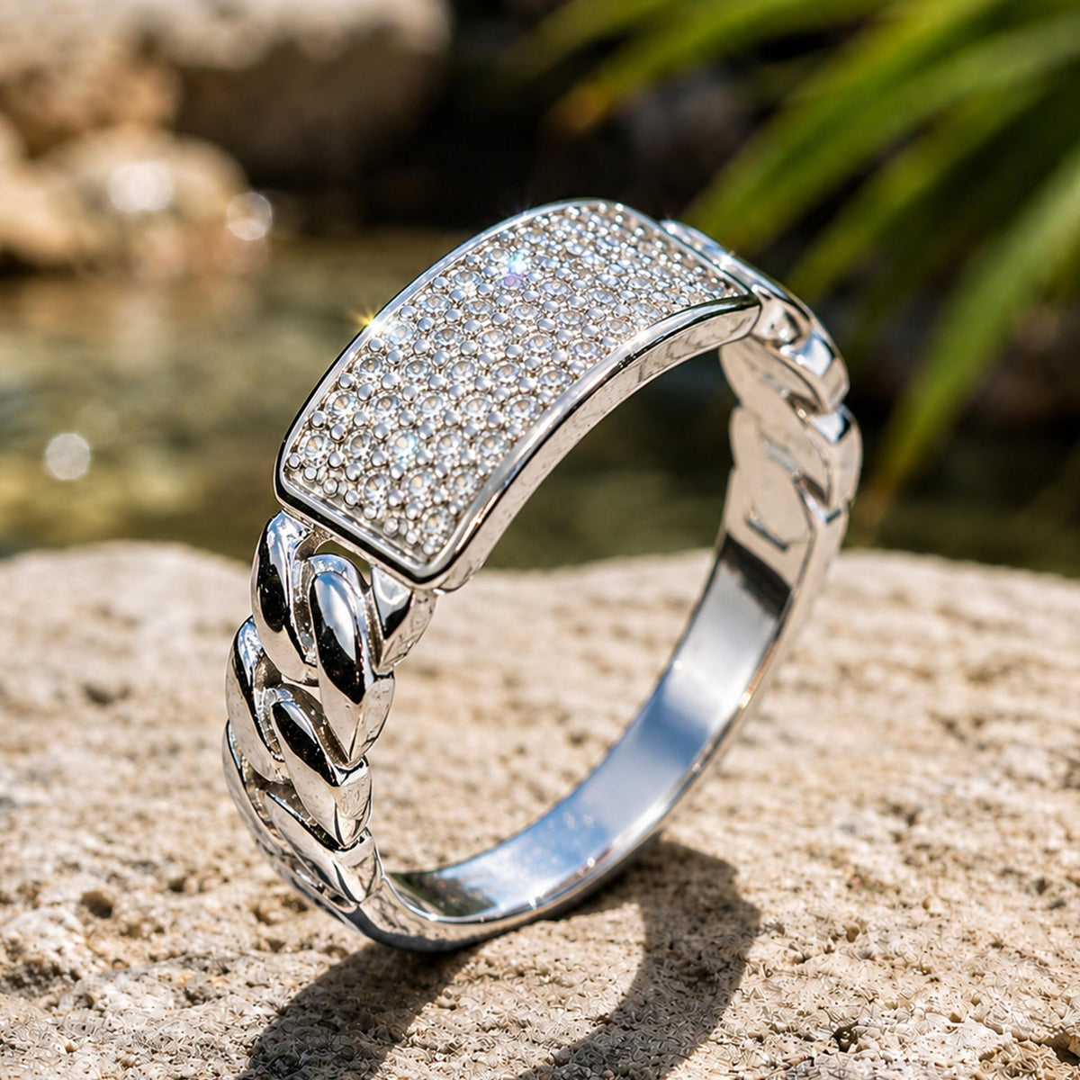 Modern Design Round Cut Moissanite Twisted Shank Polished Rope Men Wedding Band #MCMBM0003