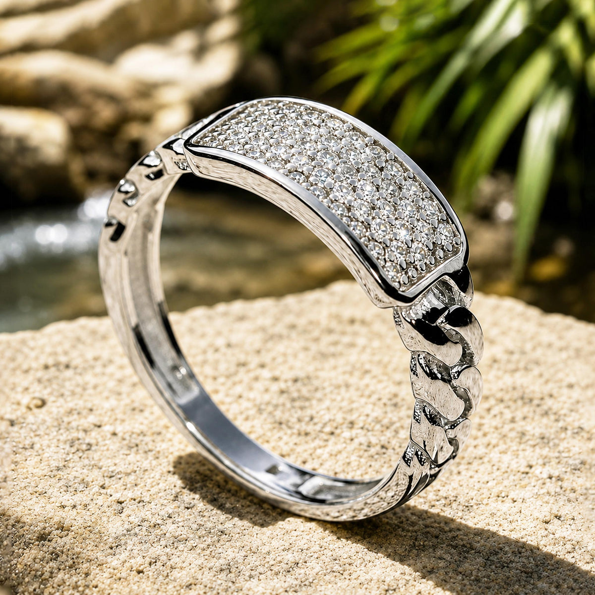 Modern Design Round Cut Moissanite Twisted Shank Polished Rope Men Wedding Band #MCMBM0003