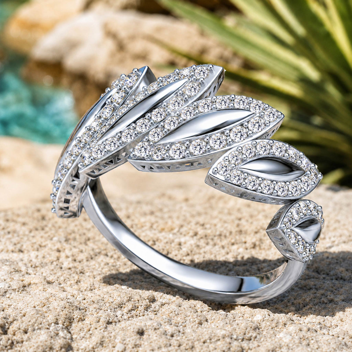 Nature Inspired Modern Design Pave Men Wedding Band With Round Cut Accent Moissanites #MCMBM0006