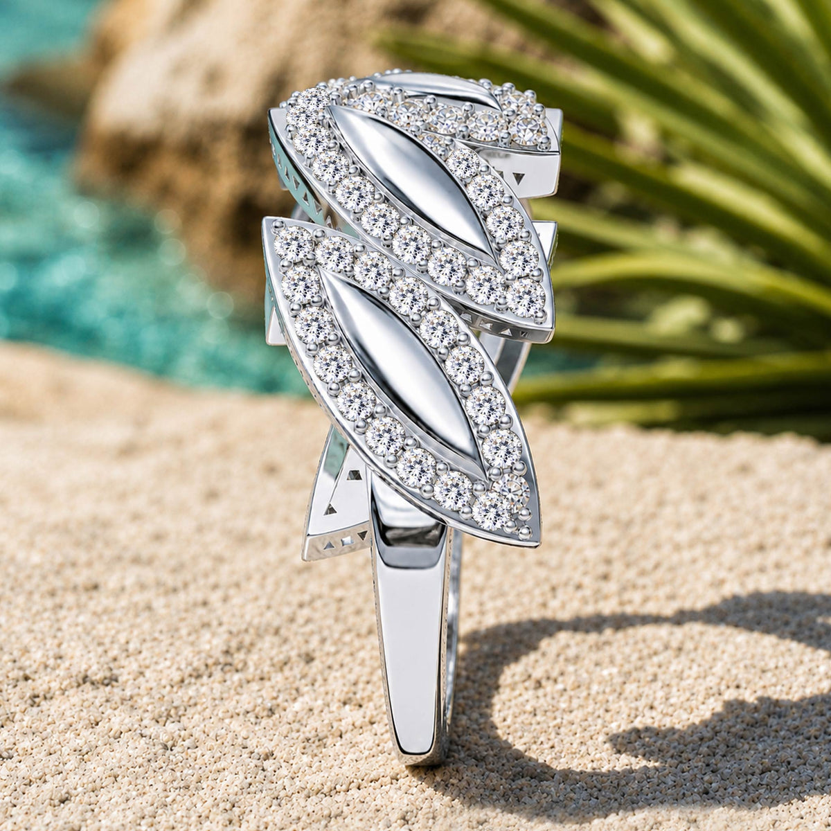 Nature Inspired Modern Design Pave Men Wedding Band With Round Cut Accent Moissanites #MCMBM0006