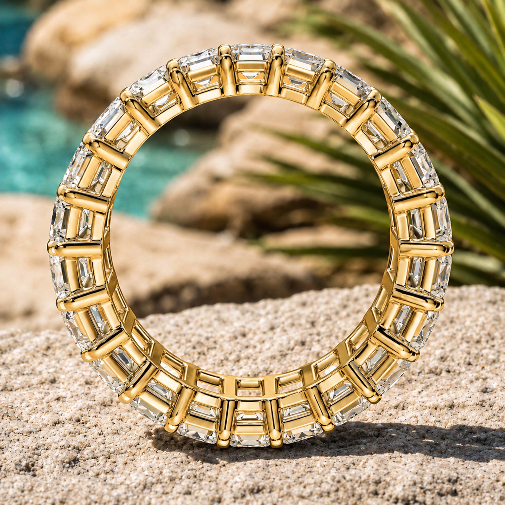 Art Deco Modern Design Emerald Cut Moissanite Pave Men Wedding Band#MCMBM0008