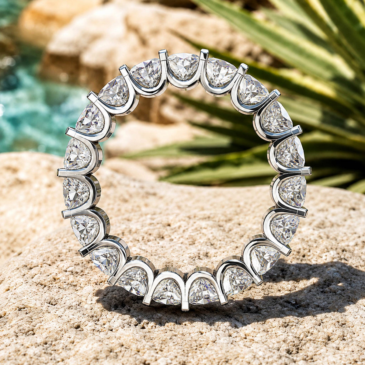 Modern Design Round Cut Moissanite Trellis Basket Pave Men's Wedding Band #MCMBM0011