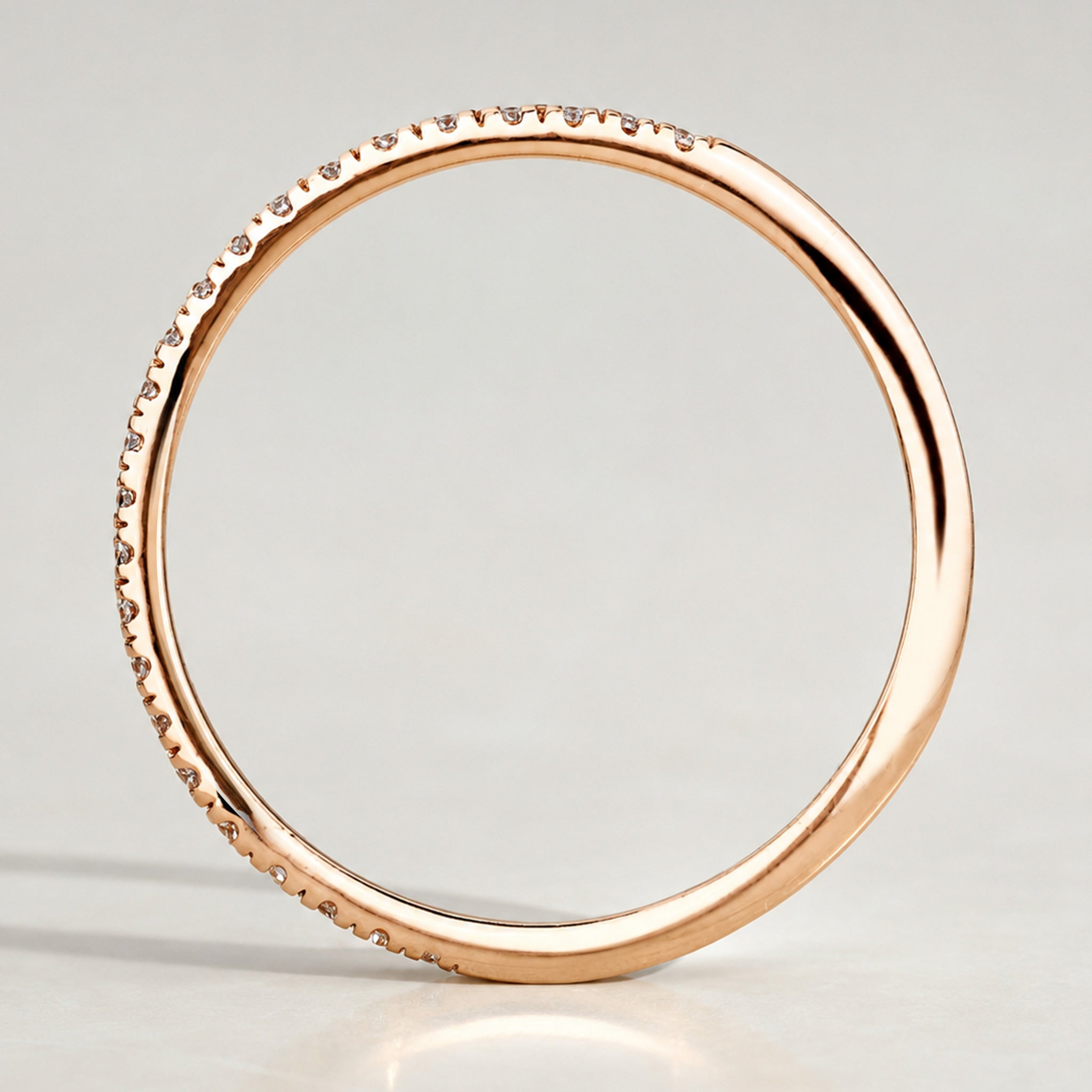 Modern Design Half Pave Wave Curved Women's Wedding Band With Round Cut Lab Grown Diamonds #MCWBL0032