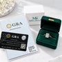 Moissanite Diamond Emerald Cut Engagement Rings