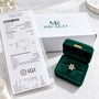 LAB Emerald Cut Engagement Rings