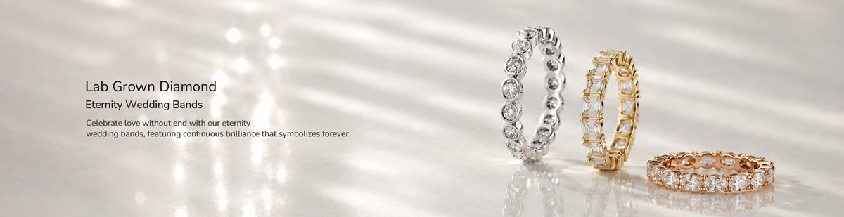 Lab Grown Diamond Eternity Wedding Bands